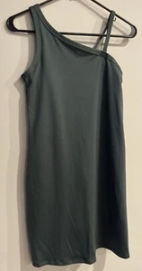 All In Motion Active Asymmetrical Tennis Dress Green Skort Built In Shorts XL - Picture 1 of 2