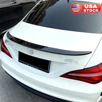 Trunk Spoiler Lip Gloss Black For Mercedes-Benz C117 CLA200 CLA250 2013-2018 USA - Imagem 1 de 4