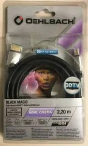 Oehlbach! Black Magic Cavo HDMI ad alta velocità HDMI/HDMI da 2,20 m con Ethernet## - Foto 1 di 1