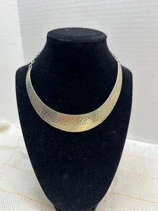 TITO TESTONE BARILOCHE BRUTALIST HAMMERED NECKLACE BIB RARE AND VERY EARLY WORK! - Picture 1 of 16