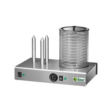 MACCHINA PER HOT DOG WD3 CUOCI WURSTEL + 3 STELI SCALDA PANE