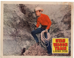 REX ALLEN UTAH WAGON TRAIN 1951 ORIG 11X14 LOBBY CARD LC6495