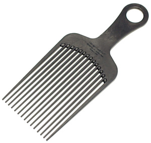 Chicago Comb Model 11 Carbon Fiber XL long pick comb, Made in USA