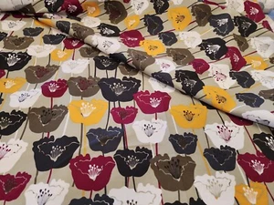Perfect Poppy Cotton Fabric Ribert Kaufman 56 Wide By the Yard - Picture 1 of 2