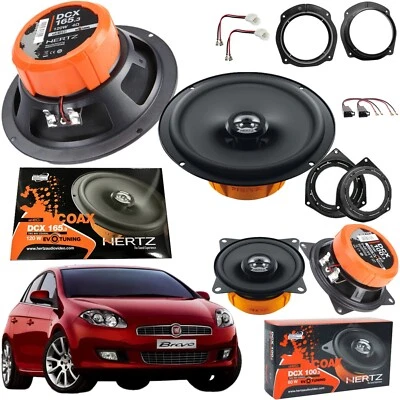 HERTZ EVOTUNING Kit 4 Casse Altoparlanti Hertz DCX165.3+DCX100 ANT+POST per Fiat BRAVO dal 2007