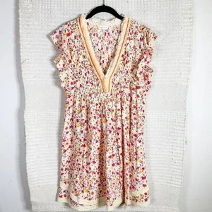 POUPETTE ST. BARTH Minikleid gelb und orange Blumenmuster Sasha M - Bild 1 von 8