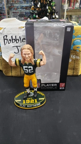 NIB 2013 CLAY MATTHEWS GREEN BAY PACKERS 1921 BASE BOBBLEHEAD ARM PRO SHOP EXCLU Cover