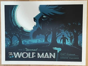 Whalen THE WOLF MAN Official Limited Edition Universal Monsters Print Not Mondo - Picture 1 of 6