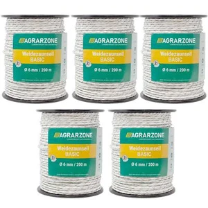 Weidezaunseil 6 mm Classic 1000m Weidezaunband Agrarzone - Bild 1 von 3