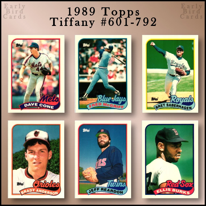 1989 Topps Tiffany Baseball (601-792) / Pick Cards - Build Set / Buy4+ Save40% - Image 1 of 1