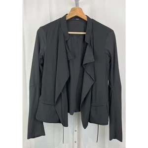 MARITHE FRANCOIS GIRBAUD S Cravatatakiller Jacke drapierte Vorderseite leicht schwarz - Bild 1 von 9