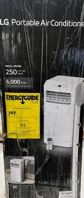 LG 6,000 BTU 115V Portable Air Conditioner 250 sq ft With Remote New - Image 1 of 2