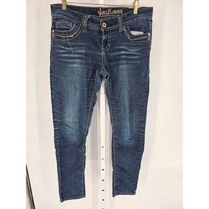 Wallflower Women's Blue Low Rise Casual Pockets Blended Fiber Jeans Size 11 - Picture 1 of 6