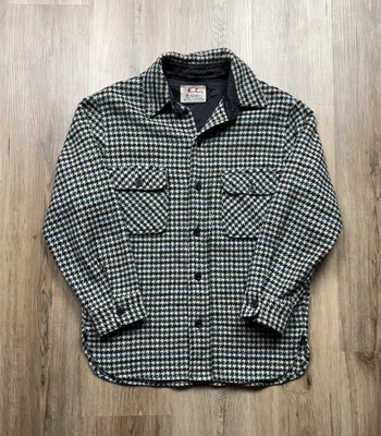 60-е винтажная мужская рубашка рокабилли Ken Cary небольшая гончая шерсть якорь кнопка - Изображение 1 из 4