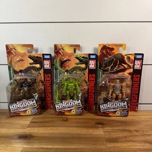 TRANSFORMERS KINGDOM CORE CLASS VERTEBREAK, RATTRAP & DRACODON New Ships Fast! - Picture 1 of 4