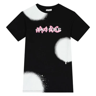 Vestido de manga corta Little Marc Jacobs graffiti para niñas Foto 1 de 2