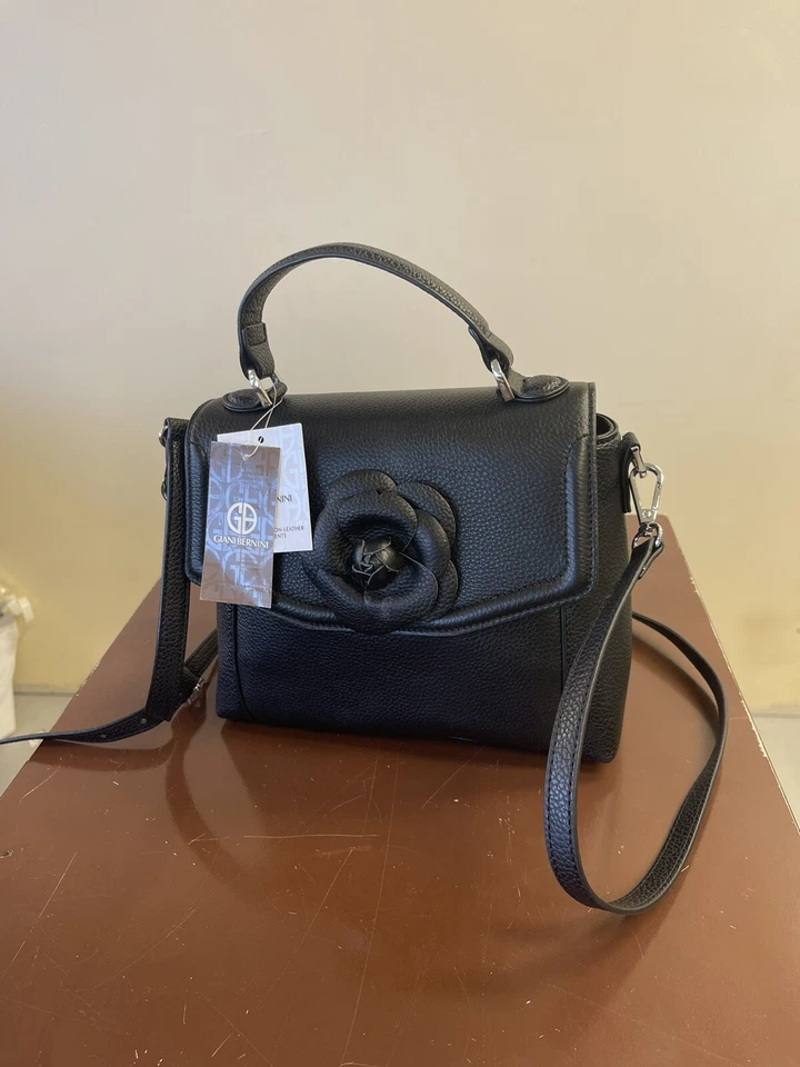 747542245208 Giani Bernini Pebble Crossbody Purse Wine Burgundy