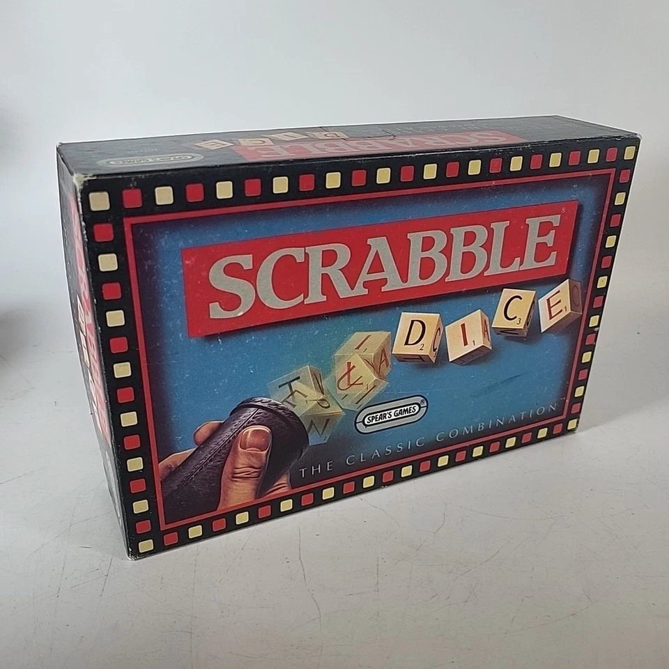 Vintage Spears Games Scrabble Dice Word Game 1990 Complete Classic Set - Image 1 of 4