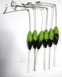Rocky 8" Bottom Bouncer, 3.0 Oz., Bi -Color Chartreuse Green/Black, 6 Per Pack - Picture 1 of 4