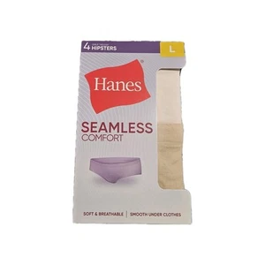Hanes Girls 4pk Seamless Hipster Underwear - L (10-12) ($23.99) Back To School - Picture 1 of 2