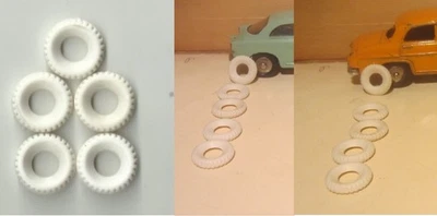 048b. MERCURY 1/48-5 Gomme replica per/ Replica Tires/ Pneus replica medium cars - Immagine 1 di 4