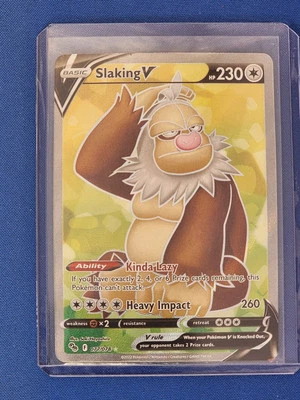 Pokemon - Slaking V - 077/078 - Full Art - Pokémon GO - NM/M - Image 1 of 2