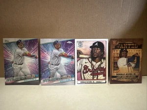 Ronald Acuna Jr 4 Karten Lot Atlanta Braves Stars Of MLB, Chrome, Wanted & Art - Bild 1 von 5