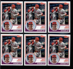 LOT (6) MIKE TROUT 2018 TOPPS #83-42 35TH ANNIVERSARY 1983 STYLE INSERT FC8213 - Bild 1 von 1
