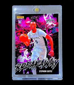 STEPHON CASTLE RARE COLOR BLAST ROOKIE SP Insert RC Card Panini 2024-25 - SPURS - Picture 1 of 5