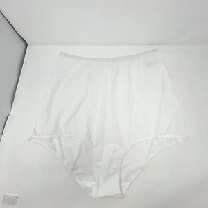 VTG Vanity Fair Panty Granny Nylon Semi Sheer Panties Gusset 16-801 White Size 9 - Picture 1 of 8