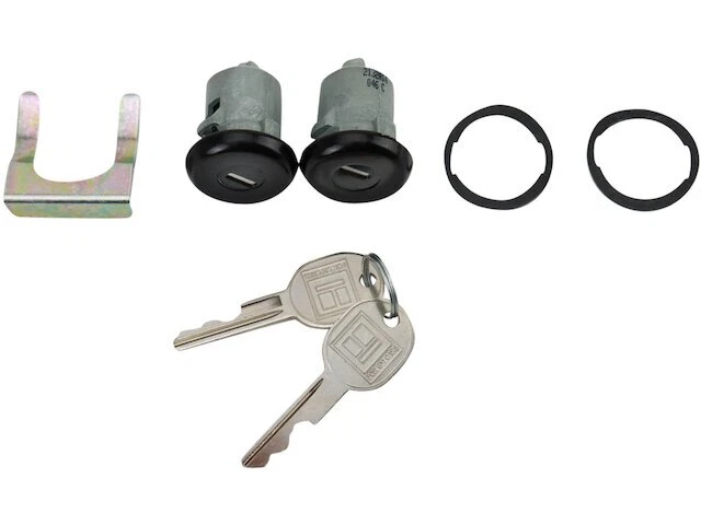 Juego de cilindros de cerradura de puerta TRQ cilindro de cerradura de puerta se adapta a GMC V1500 1987 63DFXN Foto 1 de 1