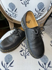 Doc Martens Black Lace Up 1461 Smooth Oxford Women’s 7 - Picture 1 of 5