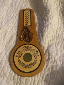 vintage wooden horse thermometer Weather Prophet - Picture 1 of 7