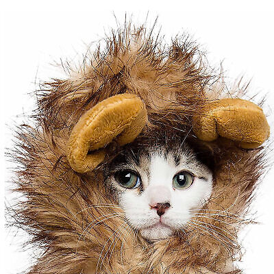 Cat Mane Wig Adorable Cute Funny Costume Mane Hat With Ears For Cats Dogs • 9.11€