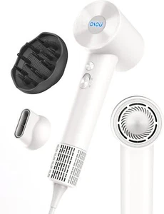 Hairdryer with curly hair diffuser,quick drying,lightweight,low-noise and silent - Picture 1 of 96
