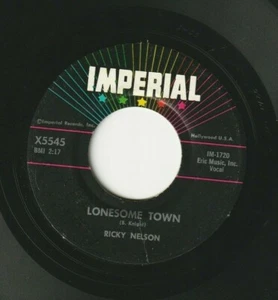 Ricky Nelson Imperial Lonesome Town I Got a Feeling Record - Picture 1 of 3