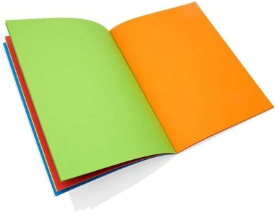 PLG A3 Scrapbook 30 Sheets Colourful Pages for DIY Art & Crafts Work School Home Use