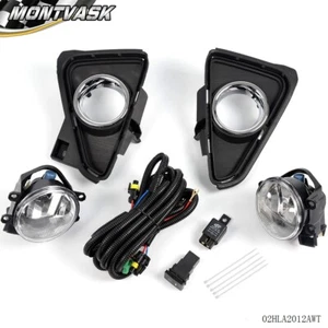 Fit For 2016-2018 Toyota RAV4 Clear Bumper Fog Lights Driving Lamps w/Wiring - Picture 1 of 12