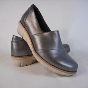 Dansko Julia Metallic Brush Off Damen Größe 36 Zinn Slipper Clog Schuhe - Bild 1 von 9