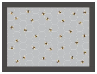 Busy Bee Faux Leather Lap Tray Bean Bag Padded TV Dinner Laptop Drinks Serving - Image 1 of 4