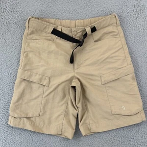 The North Face Shorts Mens 30 Beige Belted Cargo Hiking Camp Outdoor Loose 9" - Picture 1 of 12