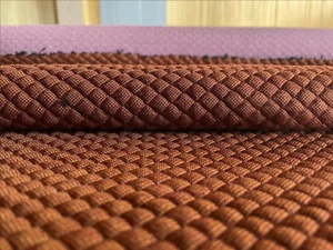 3 yds Kvadrat Febrik Mosaic 2 0472 Rust Geometric Stretch Knit Upholstery Fabric - Picture 1 of 9