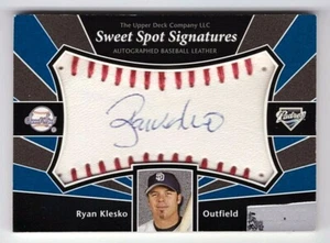 Tarjeta automática Ryan Klesko San Diego Padres 2004 UD Sweet Spot Signatures - Imagen 1 de 2