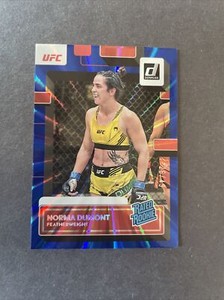 2023 Panini Donruss UFC Norma Dumont Rated Rookie Blue Laser /49