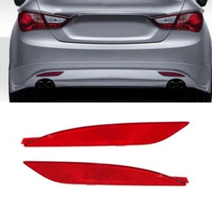 Pair Rear Bumper Red Reflector Lens For Hyundai Sonata 2011-2013 - Bild 1 von 5