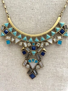 Stella & Dot Stone Tile Necklace NEW w/gift box - Picture 1 of 4