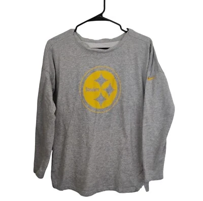 Рубашка Nike Pittsburgh Steelers серая с длинным рукавом размер L - Изображение 1 из 4