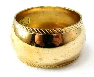 Anello Per Tovagliolo In Ottone Con Bordo Gadroon Lotto Di 12 - Immagine 1 di 4