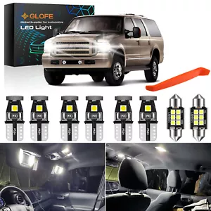 Kit de 12 unidades de paquete de luces LED interiores blancas para Ford Excursion 2000-2005 + HERRAMIENTA - Imagen 1 de 9