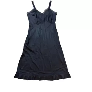Vanity Fair Slip Dress Pleated Chiffon Nighty Women's Vintage 60s Size 34 Nylon - Picture 1 of 9